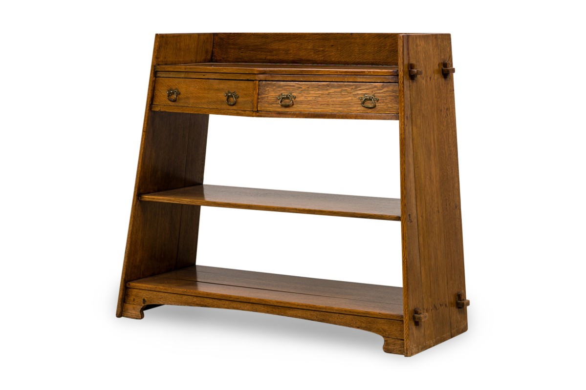 Mission sideboard with 3 shelves 2 drawers